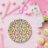 Fruit seamless pattern | Fruit surface pattern 34 Papieren Bordje (Feest)