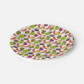 Fruit seamless pattern | Fruit surface pattern 34 Papieren Bordje (Gekanteld)