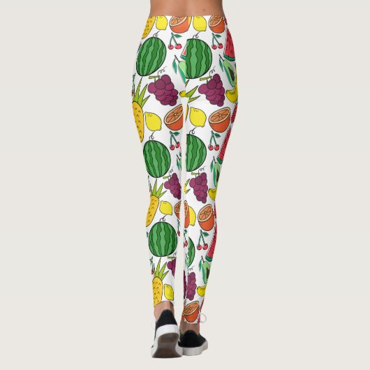 Fruit seamless pattern | Fruit surface pattern 37 Leggings (Achterkant)
