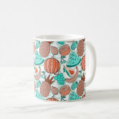 Fruit seamless pattern | Fruit surface pattern 39 Koffiemok (Voorkant rechts)