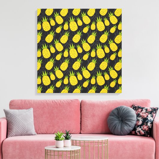 Fruit seamless pattern | Fruit surface pattern 4 Canvas Afdruk (Insitu (Woonkamer))