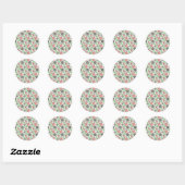 Fruit seamless pattern | Fruit surface pattern 53 Ronde Sticker (Vel)