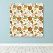 Fruit seamless pattern | Fruit surface pattern 54 Canvas Afdruk (Insitu (Houten vloer))