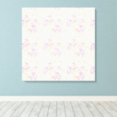 Fruit seamless pattern | Fruit surface pattern 58 Canvas Afdruk (Insitu (Houten vloer))