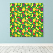 Fruit seamless pattern | Fruit surface pattern 7 Canvas Afdruk (Insitu (Houten vloer))