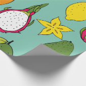 Fruit. Seamless vintage pattern Cadeaupapier (Hoek)