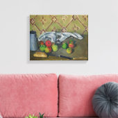 Fruit, Serviette en Milk Jug, c.1879-82 Canvas Afdruk (Insitu (Woonkamer))