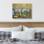 Fruit, Serviette en Milk Jug, c.1879-82 Canvas Afdruk (Insitu (Slaapkamer))