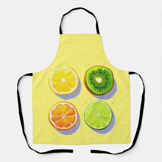 Fruit Slices Pop Art Schort (Voorkant)