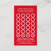 Fruit smoothies ponskaart klantenkaartje (Achterkant)