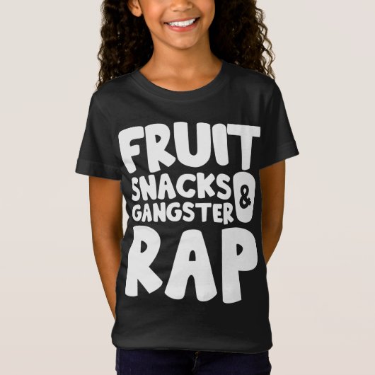 Fruit Snacks en Gangster Rap T-shirt (Voorkant)