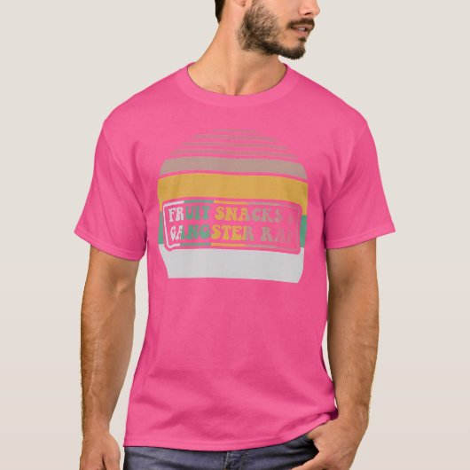 Fruit Snacks Gangster Rap Retro Style T-shirt (Voorkant)