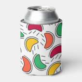 Fruit Snoep Shapes Pattern Blikjeskoeler (Blikje Voorkant)