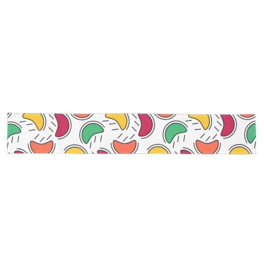 Fruit Snoep Shapes Pattern Lange Tafelloper (Horizontaal)