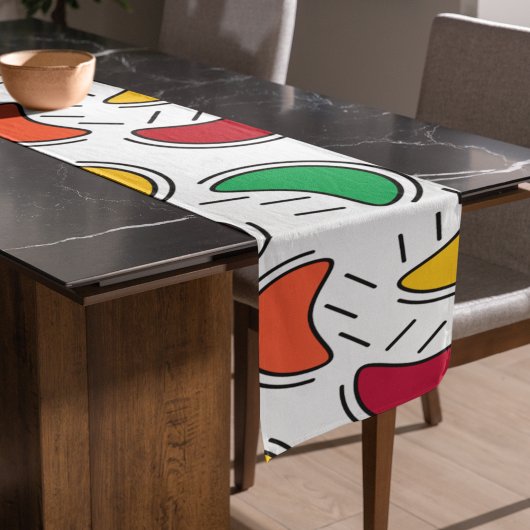 Fruit Snoep Shapes Pattern Lange Tafelloper