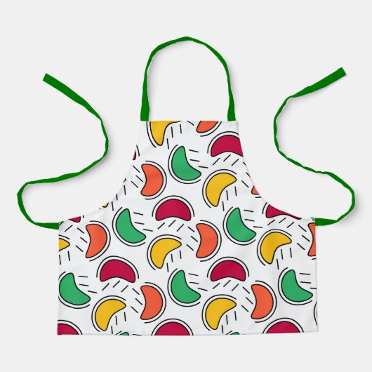 Fruit Snoep Shapes Pattern Schort (Voorkant)