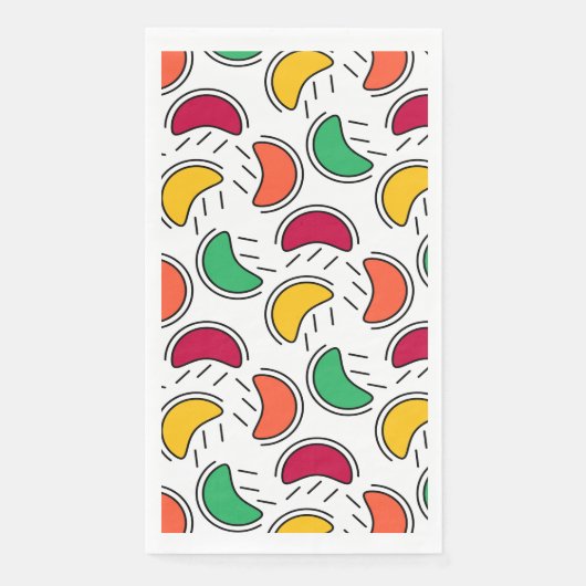 Fruit Snoep Shapes Pattern Servet (Voorkant)