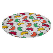 Fruit Snoep Shapes Pattern Snijplank (Hoek)