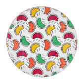 Fruit Snoep Shapes Pattern Snijplank (Voorkant)