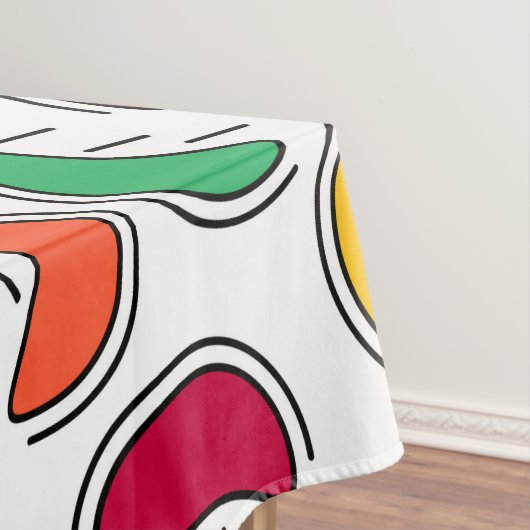 Fruit Snoep Shapes Pattern Tafelkleed (Voorbeeld)