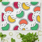 Fruit Snoep Shapes Pattern Theedoek (Gevouwen)