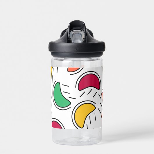 Fruit Snoep Shapes Pattern Waterfles (Voorkant)