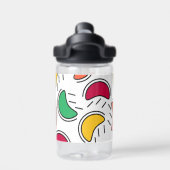 Fruit Snoep Shapes Pattern Waterfles (Achterkant)