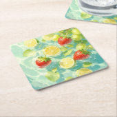 Fruit Splash Kartonnen Onderzetters (Schuin)