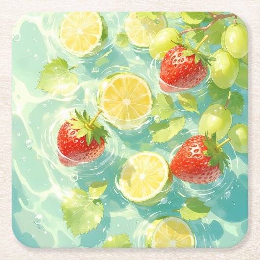Fruit Splash Kartonnen Onderzetters (Voorkant)