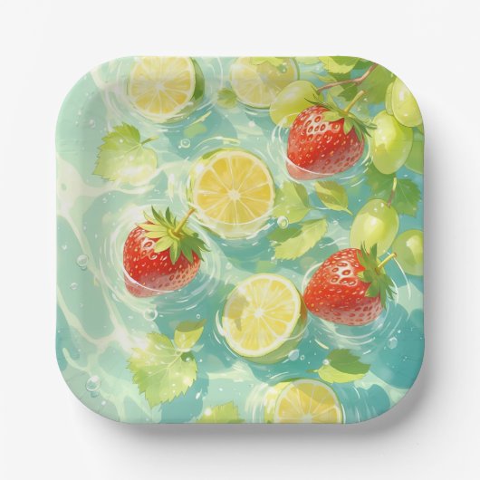 Fruit Splash Papieren Bordje (Voorkant)