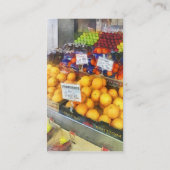 Fruit stand Hoboken NJ Visitekaartje (Achterkant)