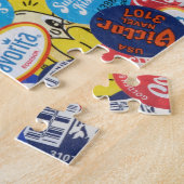 Fruit Sticker Montage Patroon Legpuzzel (Zijkant)