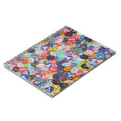 Fruit Sticker Montage Patroon Notitieboek (Linkerzijde)