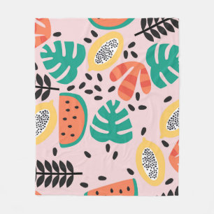 Fruit Stijlvol: patroonontwerp. Fleece Deken