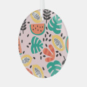 Fruit Stijlvol: patroonontwerp. Glas Ornament (Voorkant links)