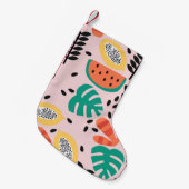 Fruit Stijlvol:  patroonontwerp. Kleine Kerstsok (Voorkant (Hangend))