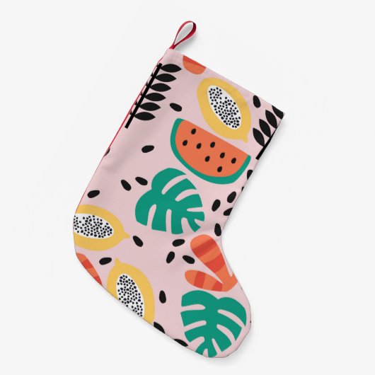 Fruit Stijlvol: patroonontwerp. Kleine Kerstsok (Voorkant (Hangend))