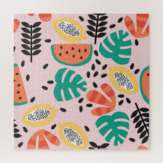 Fruit Stijlvol: patroonontwerp. Legpuzzel