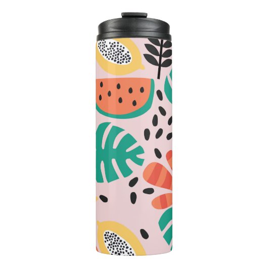 Fruit Stijlvol: patroonontwerp. Thermosbeker (Voorkant)