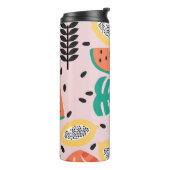Fruit Stijlvol: patroonontwerp. Thermosbeker (Gedraaid links)