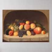 Fruit still Life, Robert Duncanson Fine Art Poster (Voorkant)