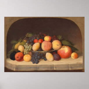 Fruit still Life, Robert Duncanson Fine Art Poster