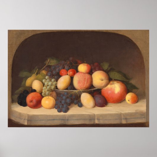 Fruit still Life, Robert Duncanson Fine Art Poster (Voorkant)