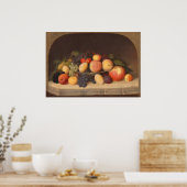 Fruit still Life, Robert Duncanson Fine Art Poster (Keuken)