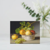 Fruit Still Life with Chinese Export Basket Briefkaart (Staand voorkant)