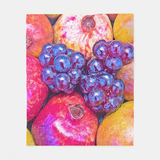 Fruit Stilleven Kunst Fleece Deken (Voorkant)
