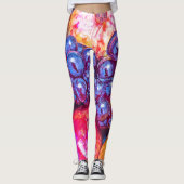 Fruit Stilleven Kunst Leggings (Voorkant)
