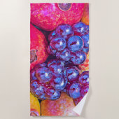 Fruit Stilleven Kunst Strandlaken (Voorkant)