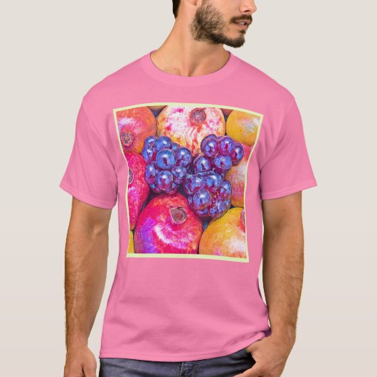 Fruit Stilleven Kunst T-shirt (Voorkant)