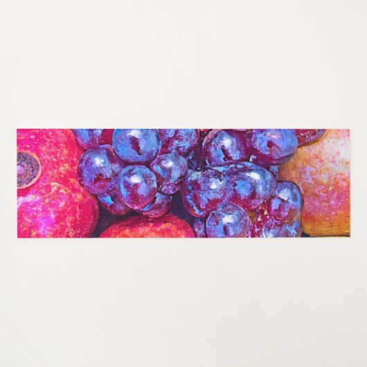 Fruit Stilleven Kunst Yogamat (Achterkant (horizontaal))